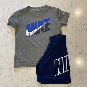Nike Dri-Fit Athletic Shirt and Shorts Set 4T